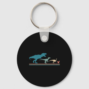 Dinosaurus Kip Evolutie Grappig Vintage Retro 70s Sleutelhanger