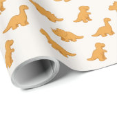 Dinosaurus Kipnugget Speelse Pret Twist Kinderen Cadeaupapier (Rol Hoek)