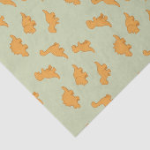 Dinosaurus Kipnugget Speelse Saliegroene Kids  Tissuepapier (Detail)