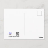 Dinosaurus Klant. Tekst Gelukkige Verjaardag Ansic Briefkaart (Achterkant)