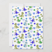 Dinosaurus Leuk Baby shower Kaart (Achterkant)
