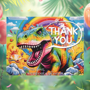 Dinosaurus Leuk Verjaardagsfeest Briefkaart