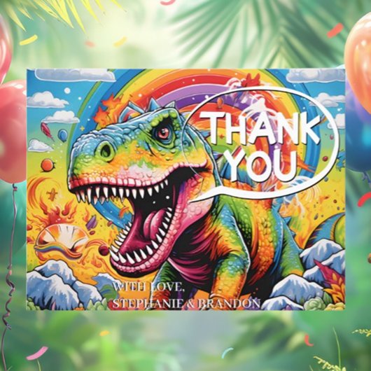 Dinosaurus Leuk Verjaardagsfeest Briefkaart