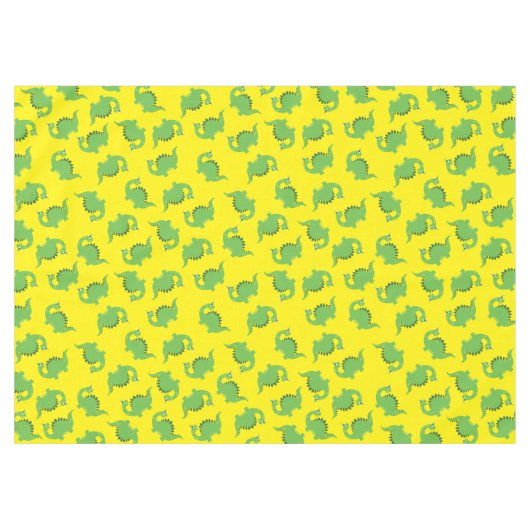 Dinosaurus Leuke Eerste Verjaardag Tafeldoek Tafelkleed (Voorkant (Horizontaal))