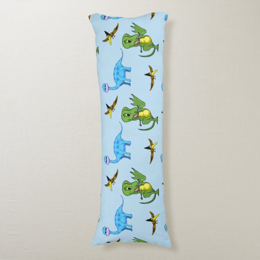 Dinosaurus lichaamskussen (Voorkant Verticaal)