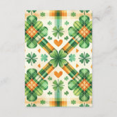 Dinosaurus Lucky Little Shamrock Diapper Raffl Informatiekaartje (Achterkant)