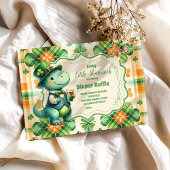 Dinosaurus Lucky Little Shamrock Diapper Raffle Informatiekaartje