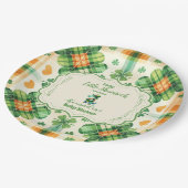 Dinosaurus Lucky Little Shamrock Papieren Bordje (Gekanteld)
