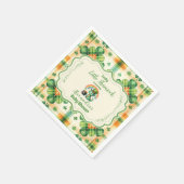 Dinosaurus Lucky Little Shamrock Servet (Hoek)