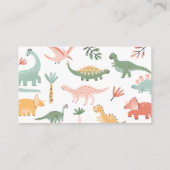Dinosaurus Luier Raffle Informatiekaartje (Achterkant)