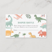 Dinosaurus Luier Raffle Informatiekaartje (Voorkant)