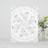 Dinosaurus Mandala Pret Fun Relaxerende Kleurplaat (Staand voorkant)