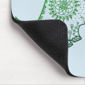Dinosaurus Mandala Triceratops Art Mousepad Muismat (Hoek)