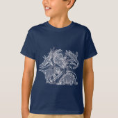 Dinosaurus marine / grijs T-shirt (Voorkant)