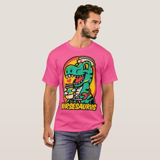 Dinosaurus Medisch Paleontoloog Dokter Fossil T-Re T-shirt (Voorkant volledig)