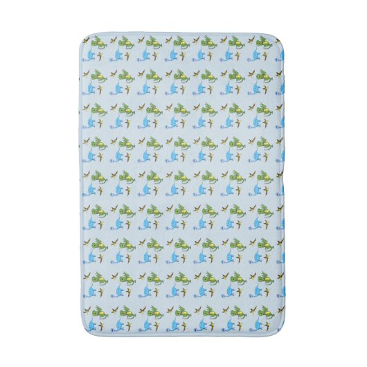 Dinosaurus Medium Bath Mat (Voorkant Verticaal)