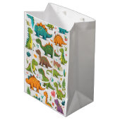 dinosaurus medium cadeauzakje (Voorkant Gekanteld)