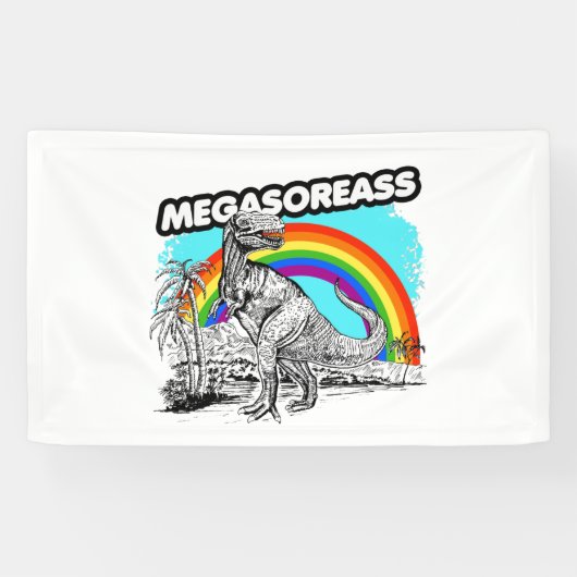 Dinosaurus Megasoreass Spandoek (Horizontaal)