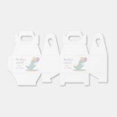 Dinosaurus Meisje Roze Blauw Lila Verjaardagsfeest Bedankdoosjes (Uitgevouwen)