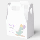 Dinosaurus Meisje Roze Blauw Lila Verjaardagsfeest Bedankdoosjes (Geopend)