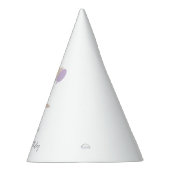 Dinosaurus Meisje Roze Blauw Lila Verjaardagsfeest Feesthoedjes (Rechts)