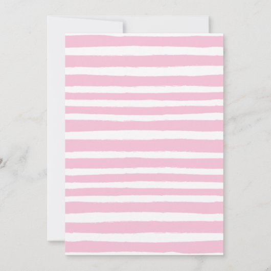 Dinosaurus meisje verjaardagsfeestje kaart (Achterkant)