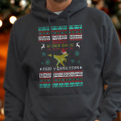 Dinosaurus meme gamer grappige lelijke kerst trui hoodie
