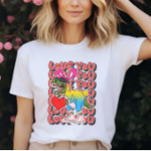 Dinosaurus met Сkostuum in Pansexual Flag Kleuren T-shirt