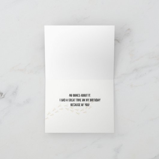 Dinosaurus met ballonnen Dank U Bedankkaart (Binnen)