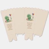 Dinosaurus met ballonnen Popcorn Bedankdoosjes (Ongevouwen)
