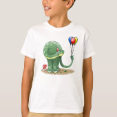 Dinosaurus met ballonnen t-shirt (Voorkant)