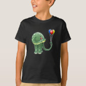 Dinosaurus met ballonnen t-shirt (Voorkant)