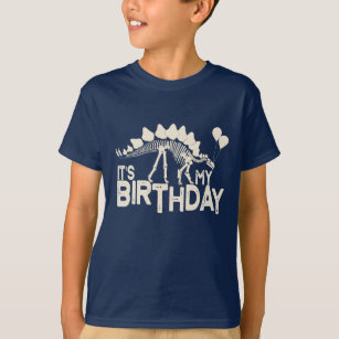 Dinosaurus met ballonnen Verjaardag T-shirt