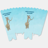 Dinosaurus met een verjaardagsgroet bedankdoosjes (Ongevouwen)