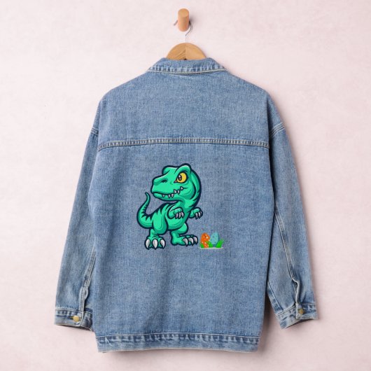 Dinosaurus met eieren denim jacket (Hangar)