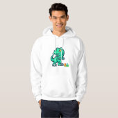 dinosaurus met eieren hoodie (Voorkant volledig)