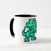 Dinosaurus met eieren mok (Voorkant links)