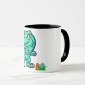 Dinosaurus met eieren mok (Voorkant rechts)