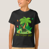 Dinosaurus met palmen t-shirt (Voorkant)