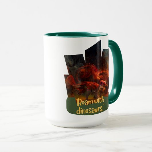 dinosaurus mok (Voorkant rechts)