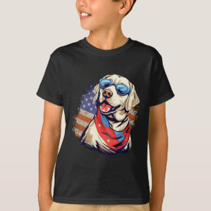 Dinosaurus Monster Truck Dino 4 juli jongens Ameri T-shirt