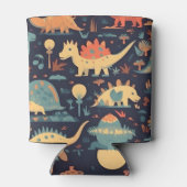 Dinosaurus naadloos patroon blikjeskoeler (Achterkant)