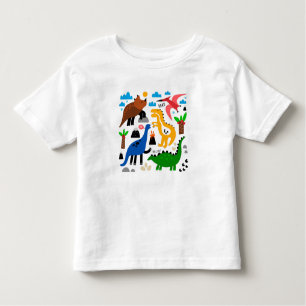 Dinosaurus naadloos patroon kinder shirts