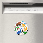 Dinosaurus naadloos patroon magneet (Insitu (Vaatwasser))