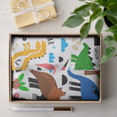 Dinosaurus naadloos patroon  tissuepapier (Geschenk)