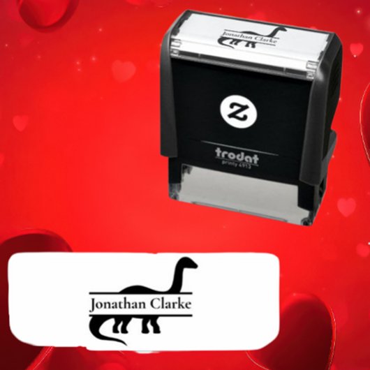 Dinosaurus Naam Zelfinkende Stempel