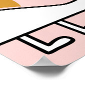 Dinosaurus Oerwoud:  kinderachtige illustratie Poster (Hoek)