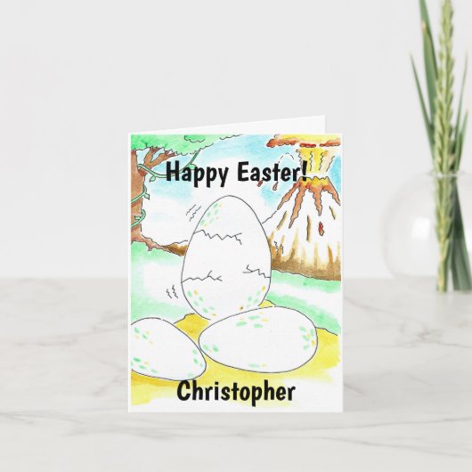 Dinosaurus Paas Kaart (Voorkant)