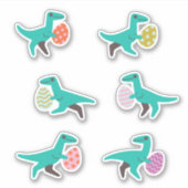 Dinosaurus paaseierjacht Stickers (Voorkant)