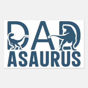 Dinosaurus Pap Asaurus Dino Liefhebber T Rex Pap D Rechthoekige Sticker